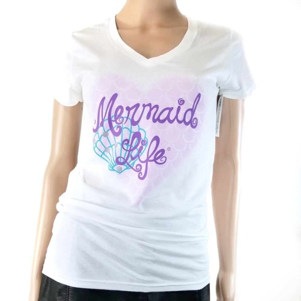 NWT Mermaid Life | Shell Shimmer Graphic Tee